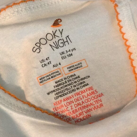 Spooky Night 2 Piece Set Halloween Black Cat “Mommy’s Under My Spell” Girl’s 4T - Picture 5 of 5